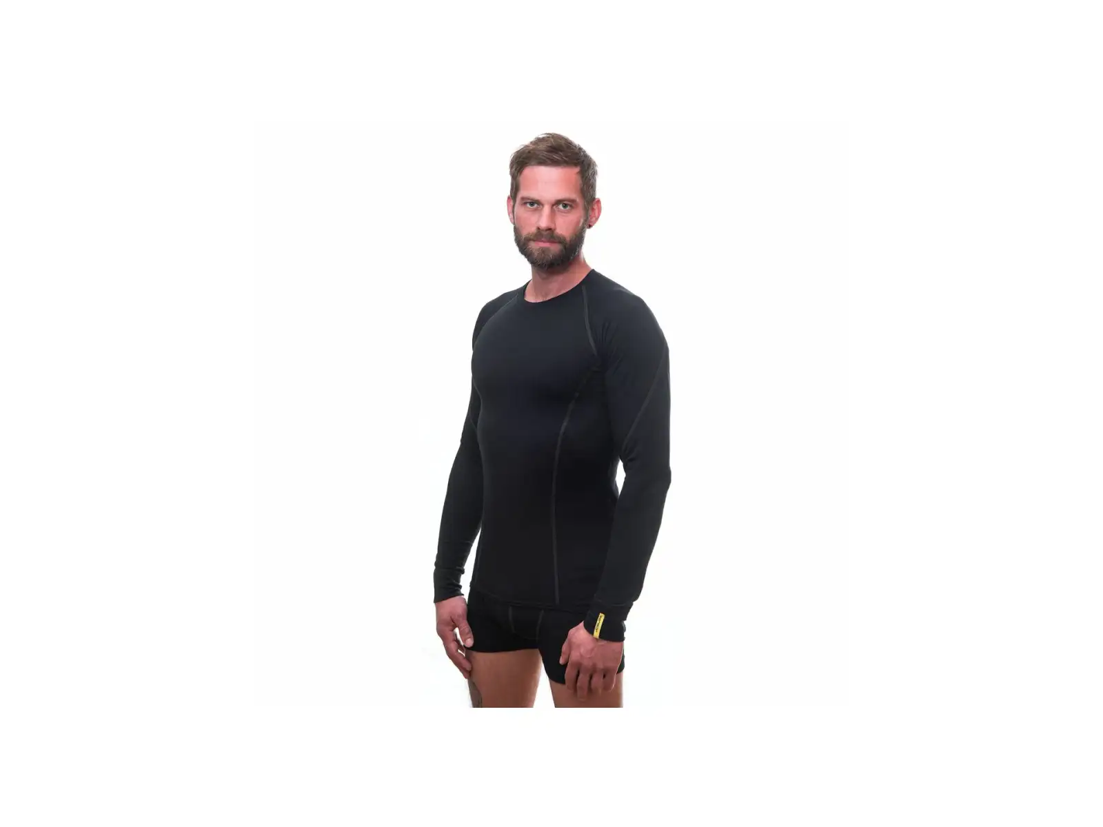 Sensor Merino Active pánské triko dlouhý rukáv černá