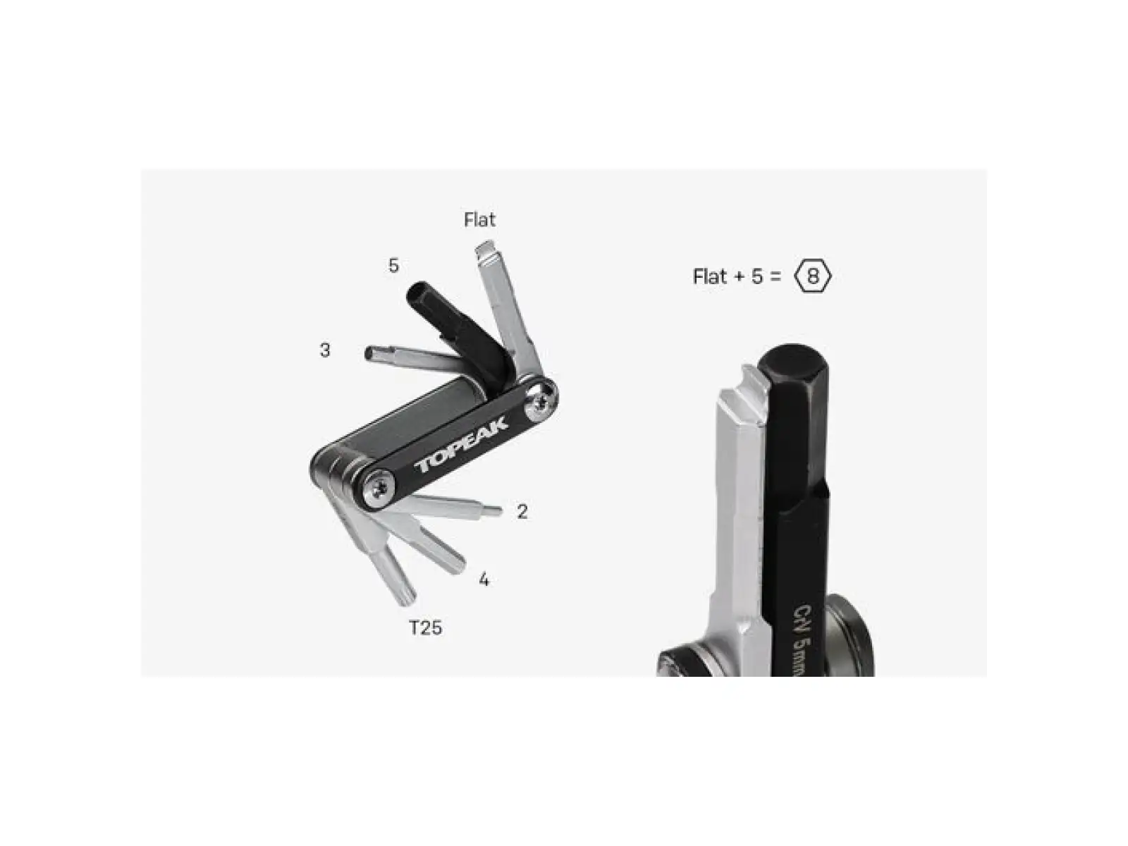 Topeak BB Hide'n Tool sada nářadí 7 funkcí černá