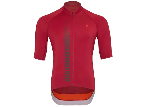 Silvini Mazzano pánský dres krátký rukáv Merlot/Ruby
