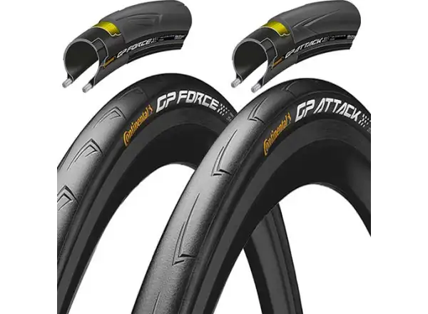 Continental Grand Prix Attack III / Force III SET, silniční pláště kevlar