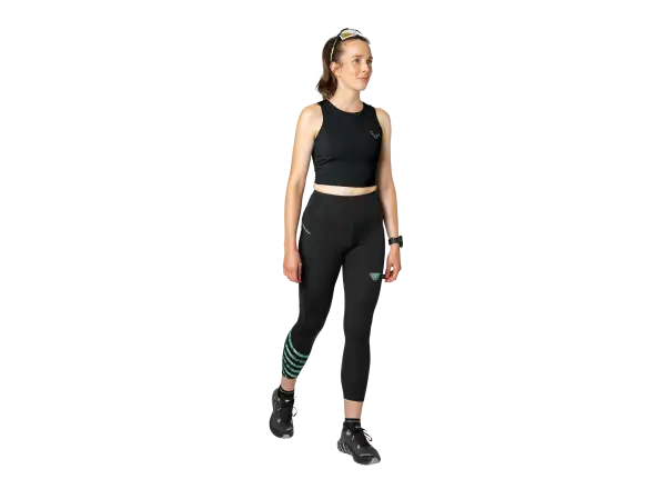 Dynafit Trail Crop Top dámské triko bez rukávů Black Out