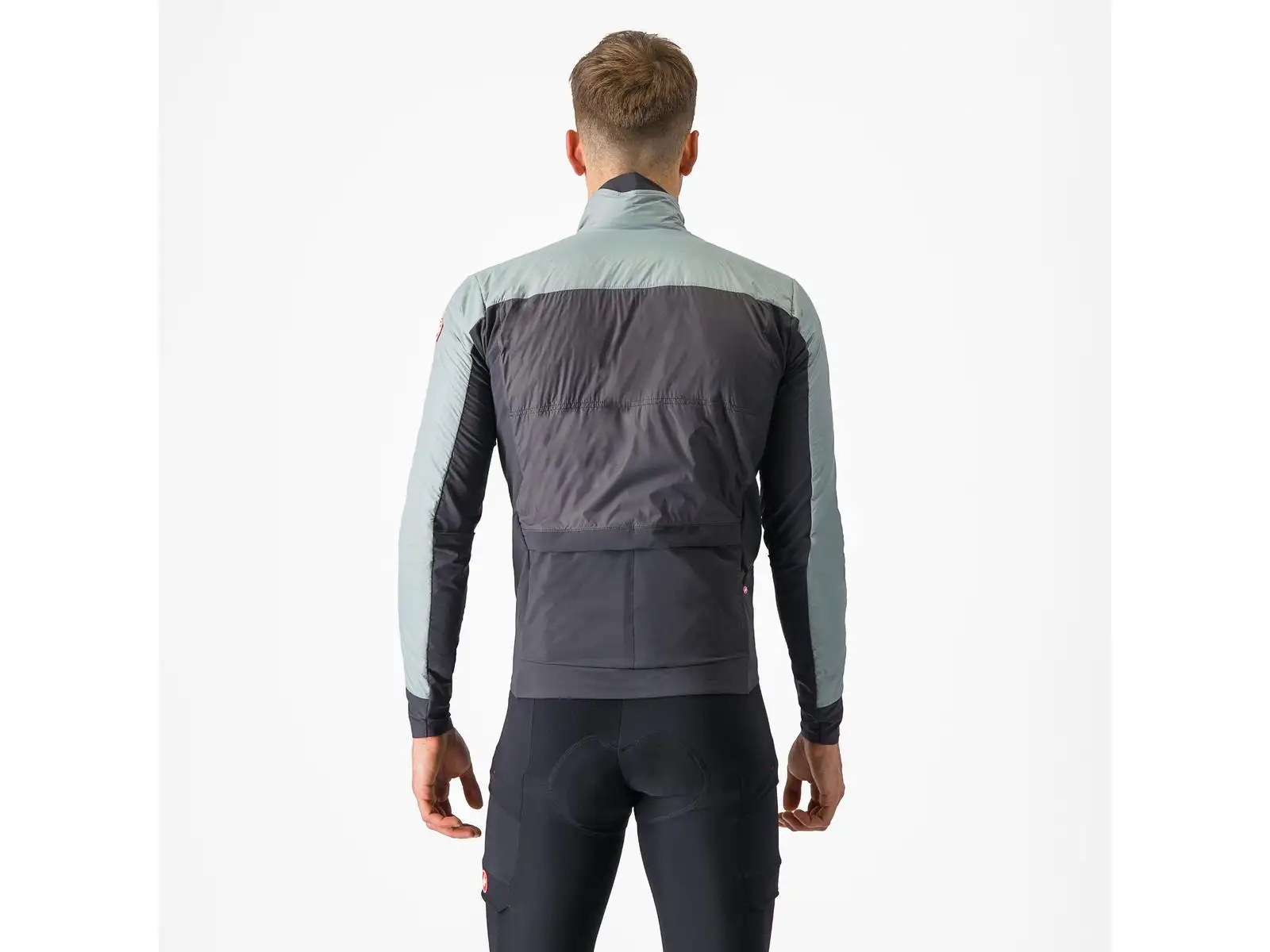 Castelli Unlimited Puffy pánská bunda Defender Green/Dark Grey