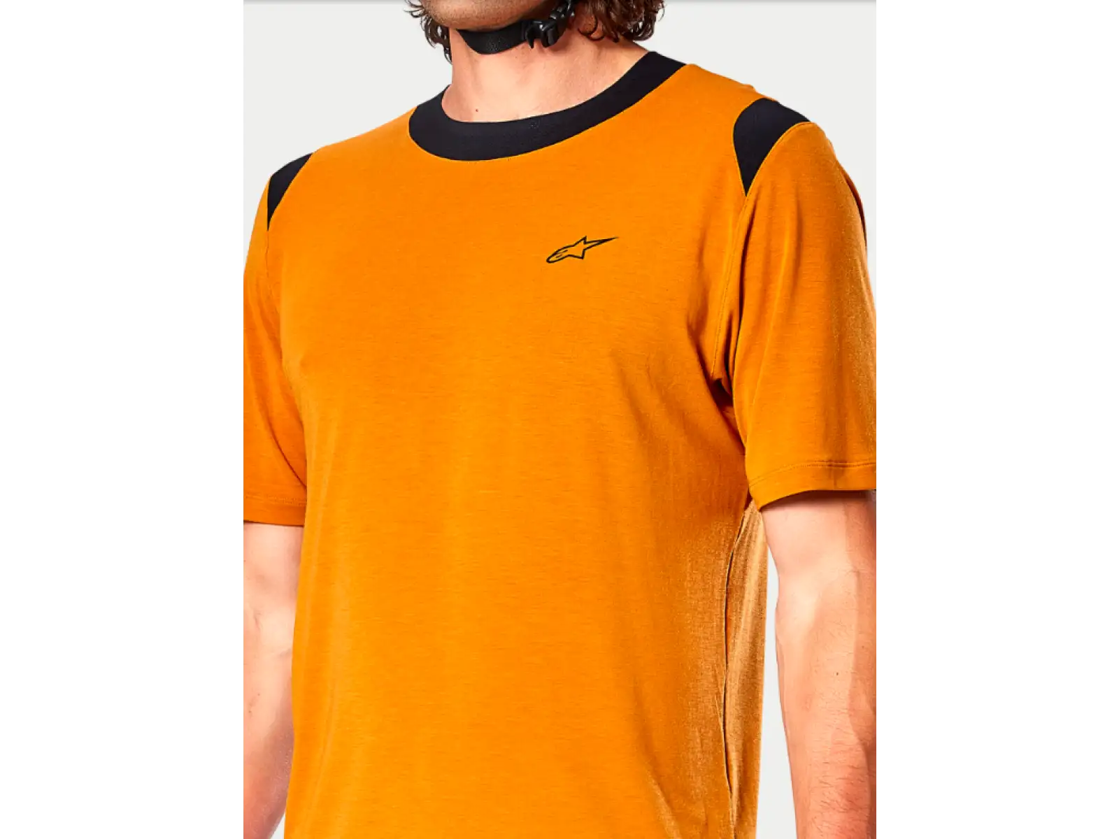 Alpinestars A-Dura Dri Wool pánský dres krátký rukáv Dark Gold
