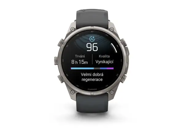 Garmin fenix 9 Pro inReach 43 mm chytré hodinky Carbon gray DLC Titanium Black/Pebble gray
