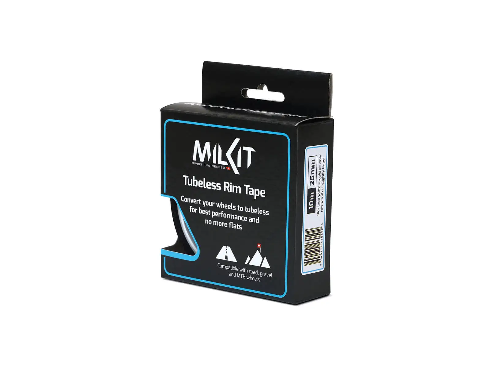 milKit tubeless páska do ráfku 10 m x 25 mm černá