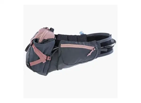 Evoc Hip Pack Pro 3 l ledvinka Dusty Pink/Carbon Grey + pitný vak 1,5 l