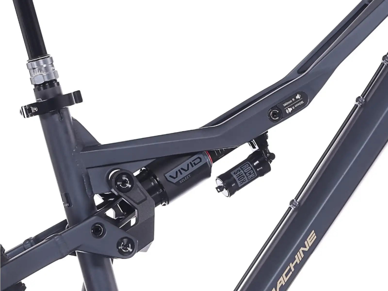Rock Machine Whizz FS I 90 AXS horské kolo Matte Milionaire Blue