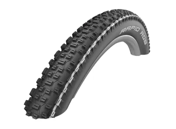 Schwalbe Rapid Rob KevlarGuard 26x2,25" MTB plášť drát white stripes