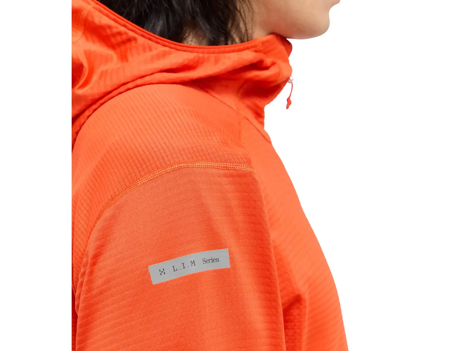 Haglöfs L.I.M Mid Multi Hood pánská mikina s kapucí červená