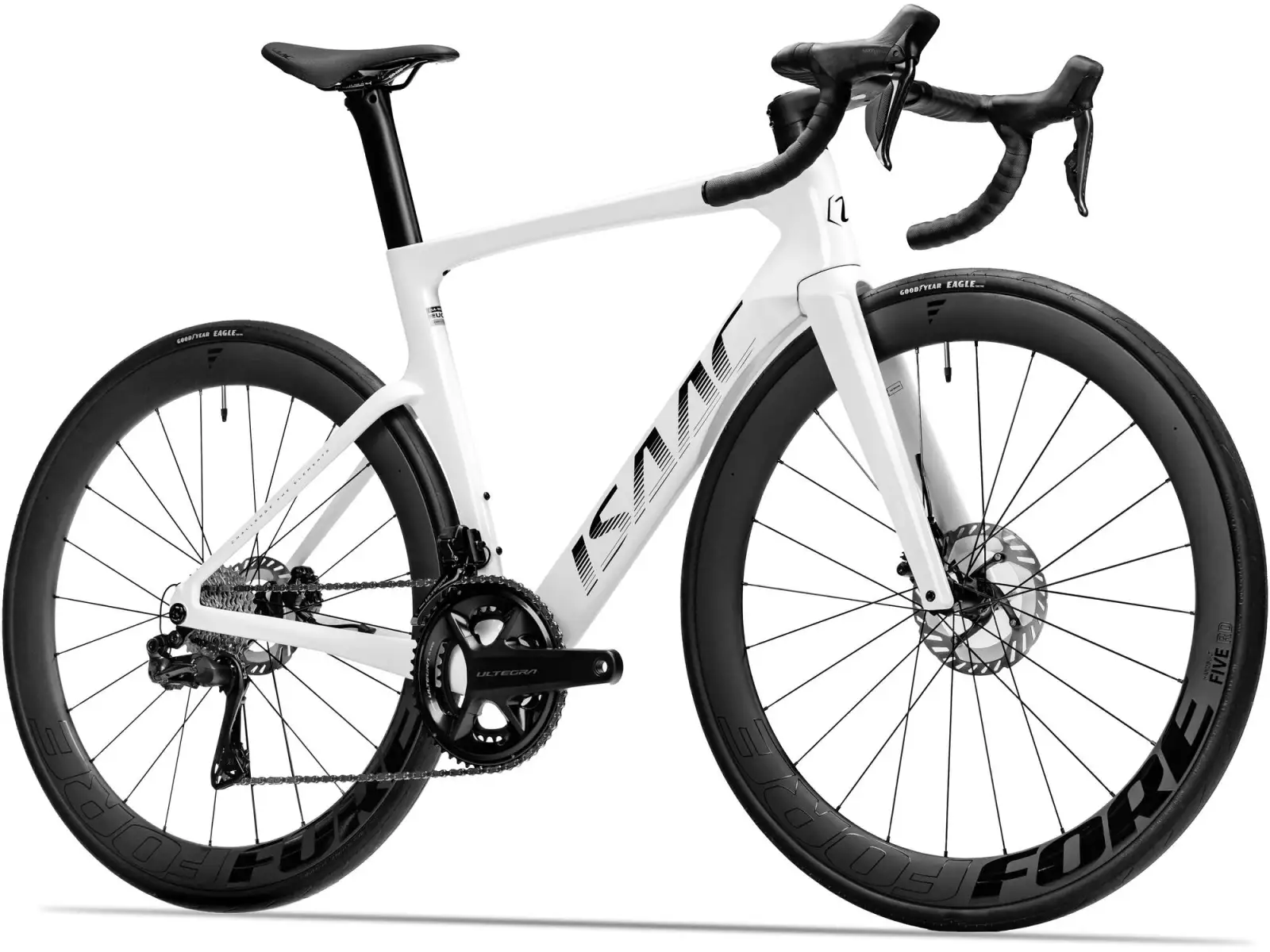 Isaac Meson Ultegra Di2 silniční kolo Mineral White