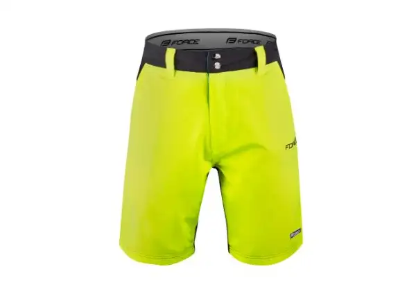 Force Blade pánské MTB kraťasy s vložkou černá/fluo