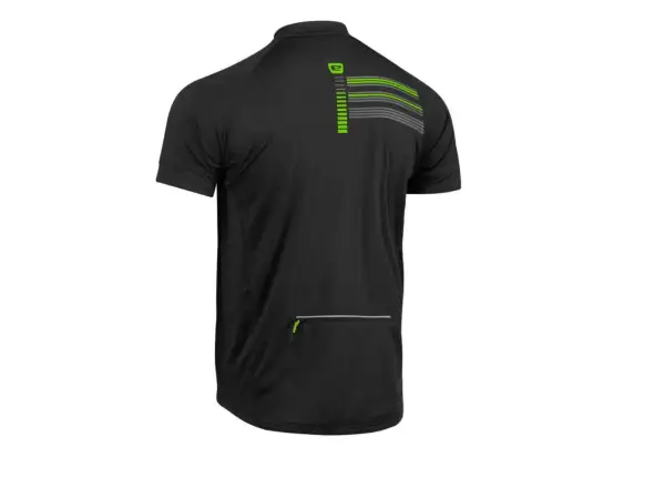 Etape Freetime pánský dres krátký rukáv černá/zelená