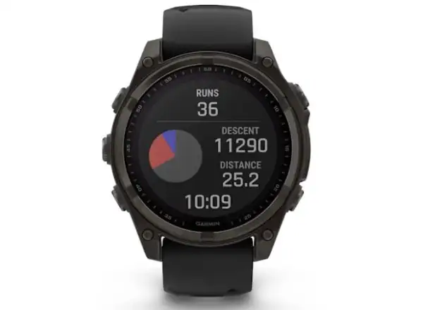 Garmin fenix 8 - 47 mm Solar Sapphire chytré hodinky Carbon Gray DLC Titanium Black/Gray