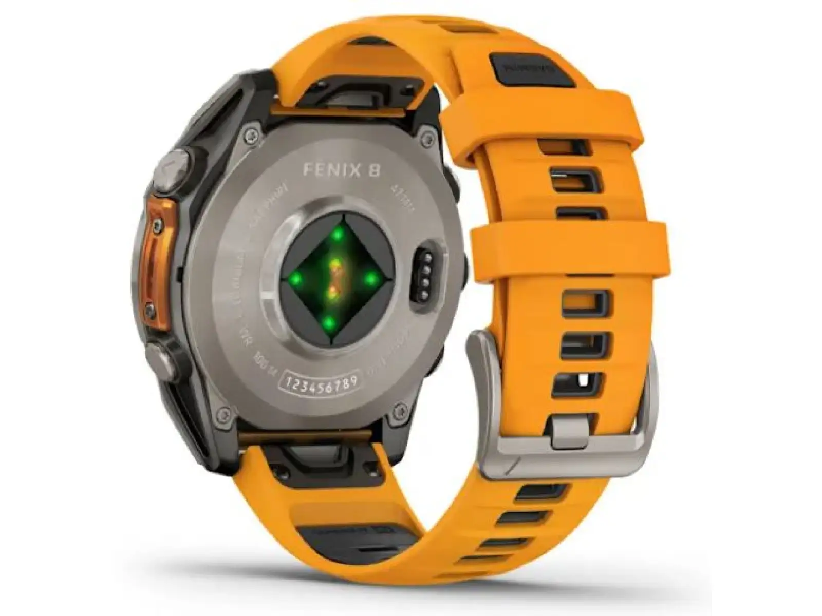 Garmin fenix 8 - 47 mm AMOLED Sapphire chytré hodinky Titanium Orange/Graphite