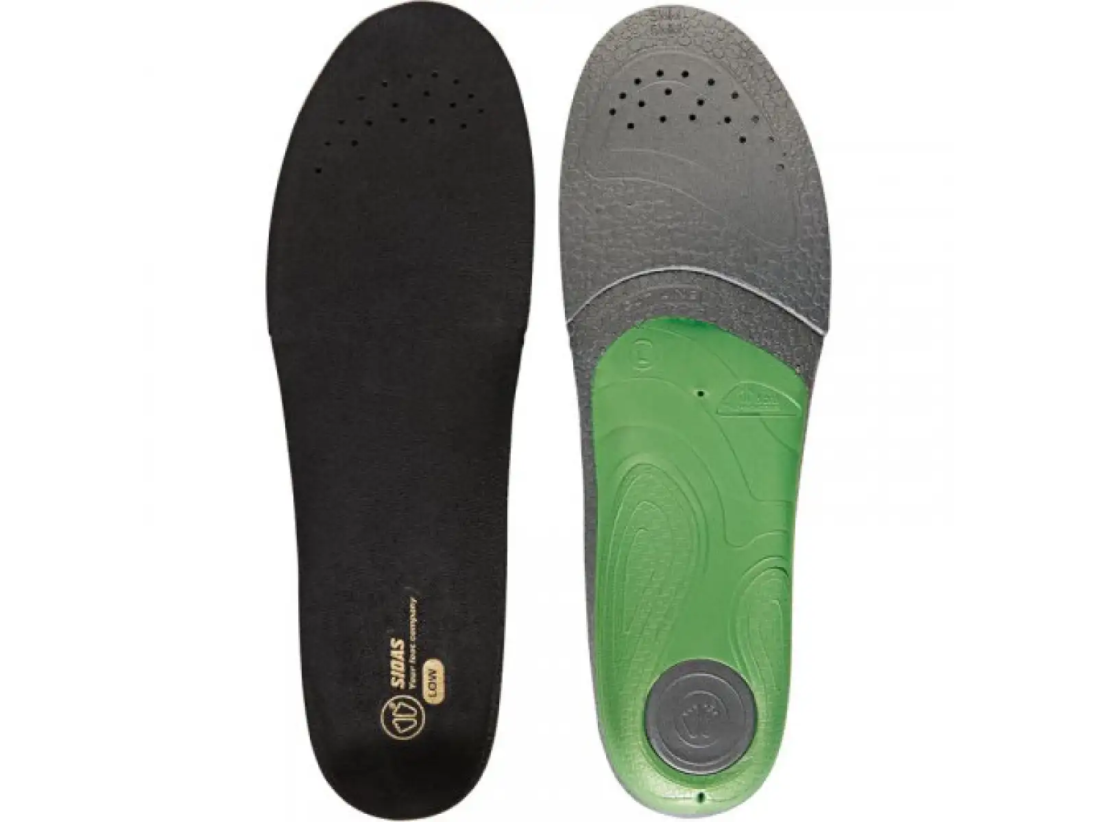 Sidas 3Feet Slim Low vložky do bot nízká klenba 1 pár