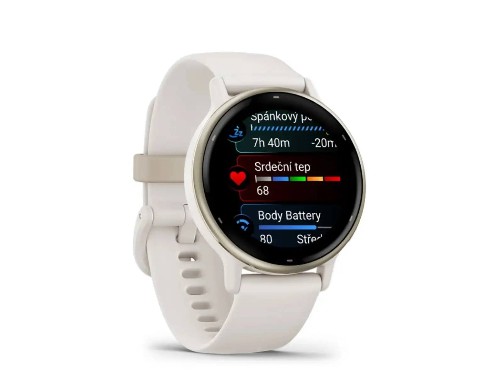 Garmin vívoactive 5 chytré hodinky Ivory/Cream Gold