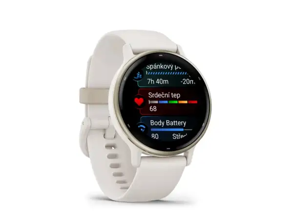 Garmin vívoactive 5 chytré hodinky Ivory/Cream Gold