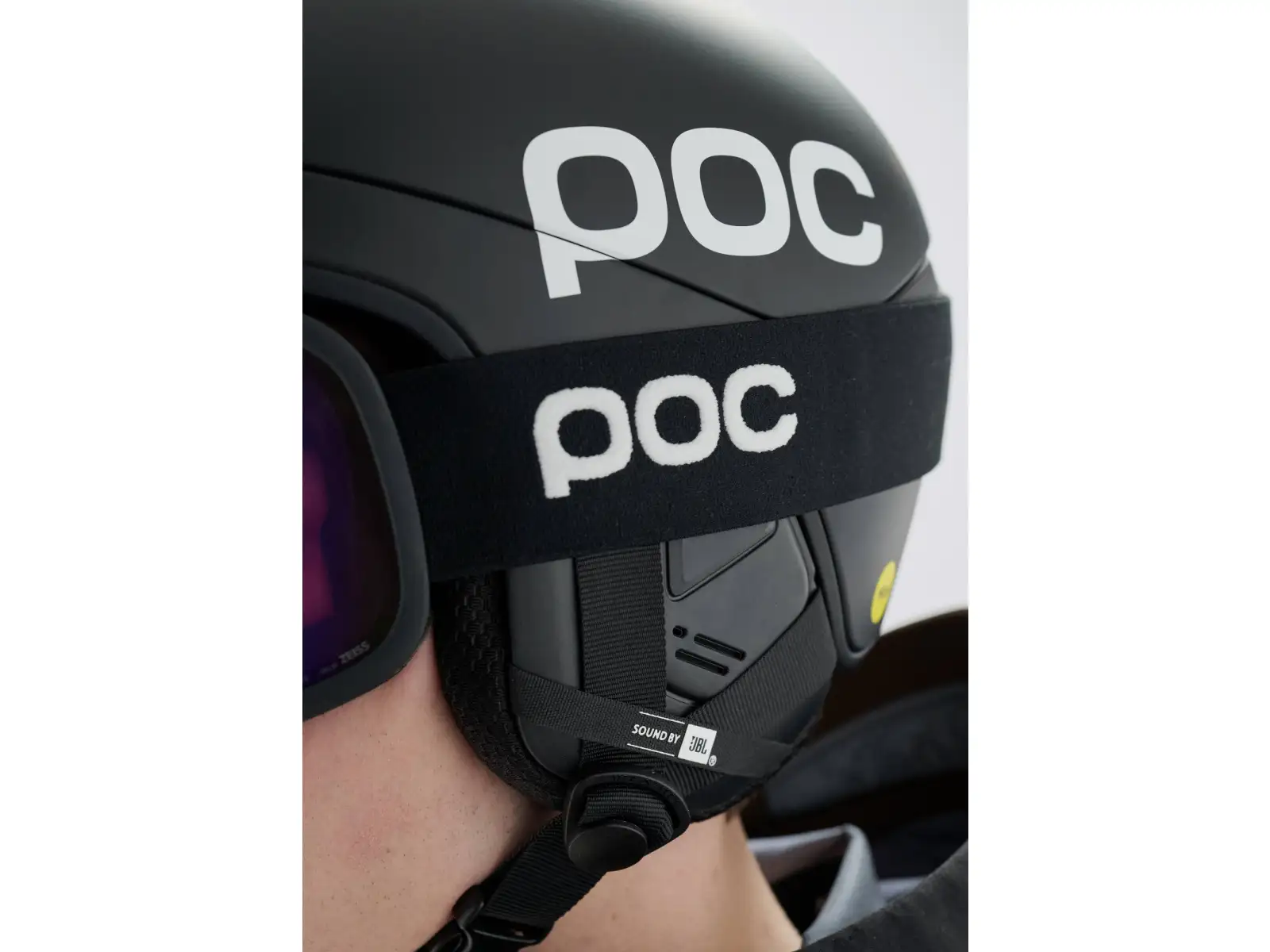 POC Obex Contour Communication lyžařská přilba Sylvanite Grey Matt/Uranium Black Matt