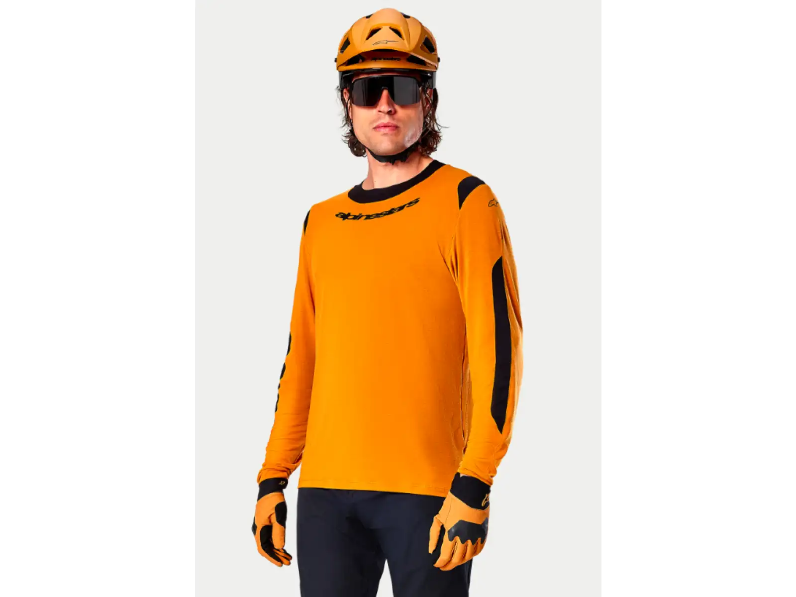 Alpinestars A-Dura Dri Wool pánský dres dlouhý rukáv Dark Gold