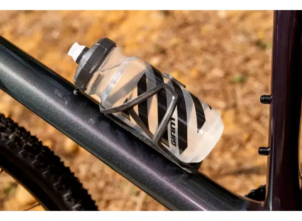 Giant Airway Elite Matt košík na láhev Black/Gloss silver