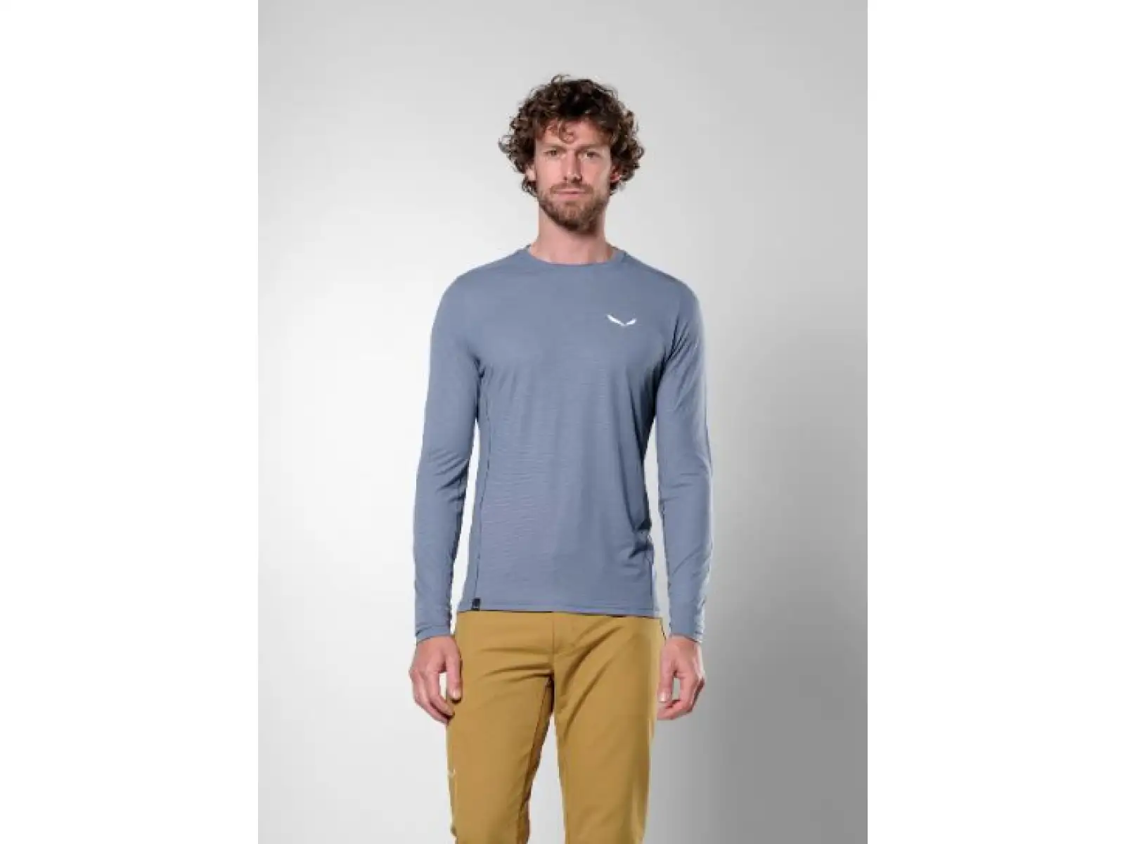 Salewa Puez Dry pánské triko dlouhý rukáv Java Blue