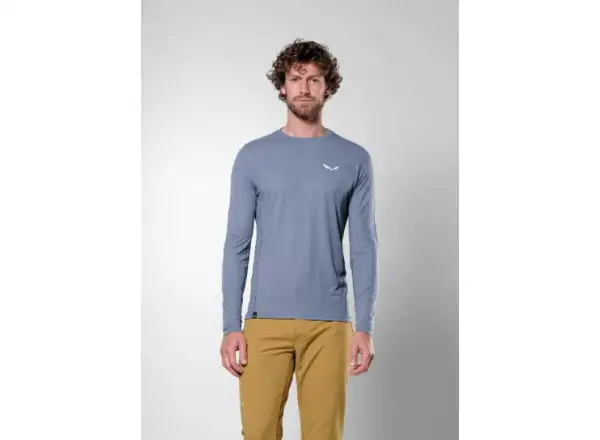 Salewa Puez Dry pánské triko dlouhý rukáv Java Blue