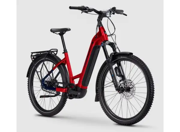 Haibike TREKKING 9 ABS 800Wh nízkonástupové elektrokolo dynamite red/blue