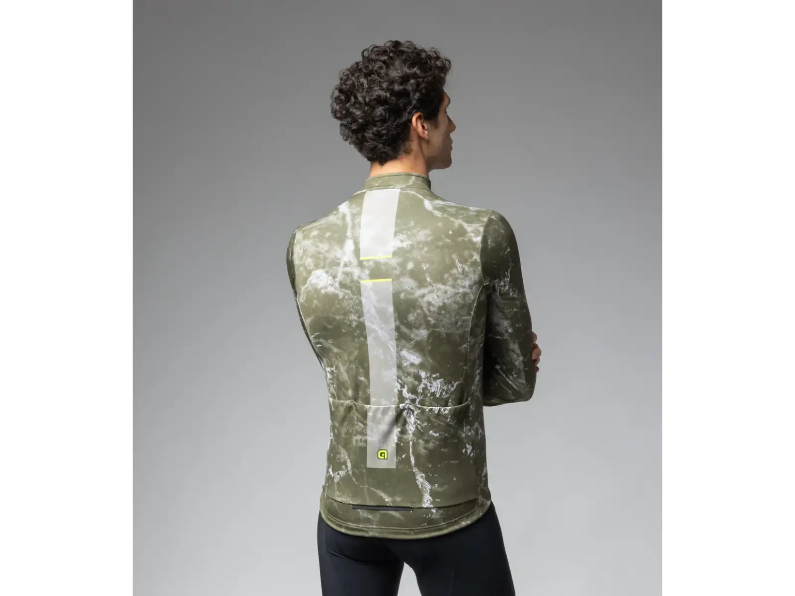 Alé Pragma Space pánský dres dlouhý rukáv Army Green