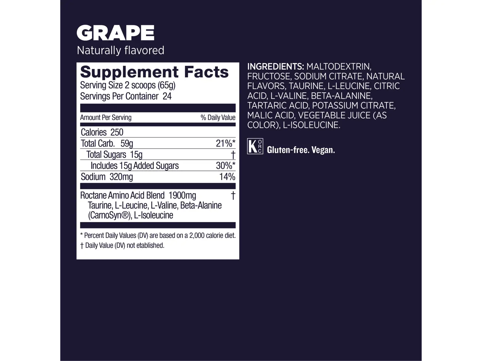 GU Roctane Energy Drink Mix 1560 g iontový nápoj Grape