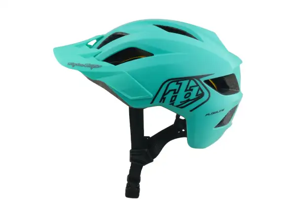 Troy Lee Designs Youth Flowline MIPS dětská přilba Point Charcoal/Real Teal