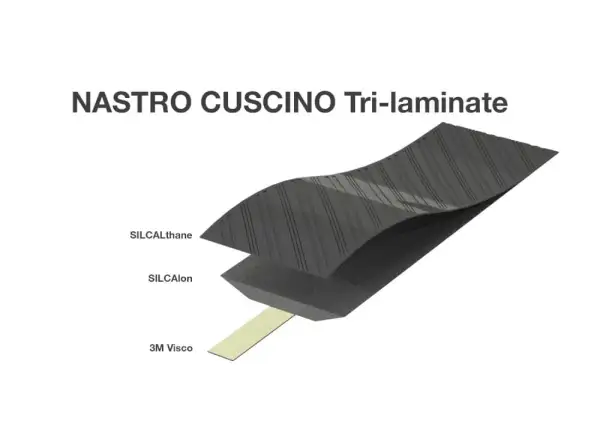 Silca Nastro Cuscino omotávka 2,5 mm černá