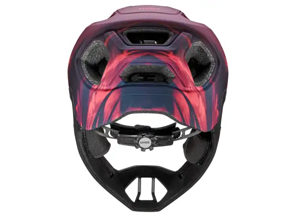 Uvex React JR Fullface MTB přilba Cranberry matt