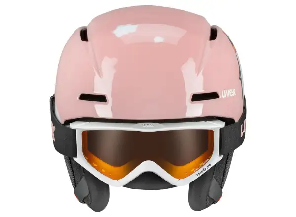 Uvex Viti set lyžařská helma a brýle pink penguin