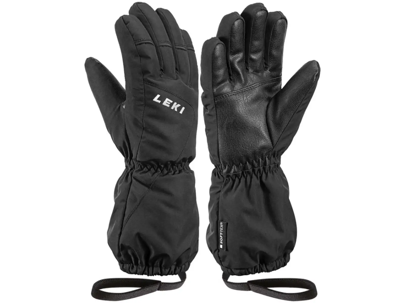 Leki Nevio Junior dětské sjezdové rukavice Black