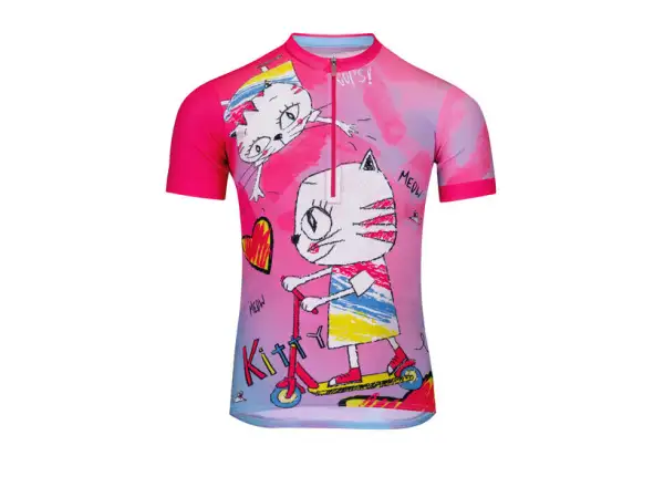 Etape Rio dětský dres krátký rukáv růžová