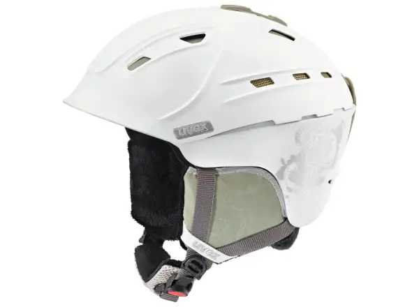 Uvex P2US WL dámská lyžařská helma white/prosecco mat