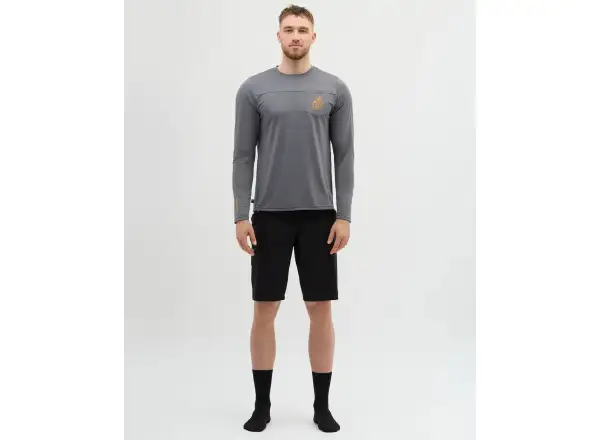 Silvini Ello pánský volný dres dlouhý rukáv Grey/Tiger