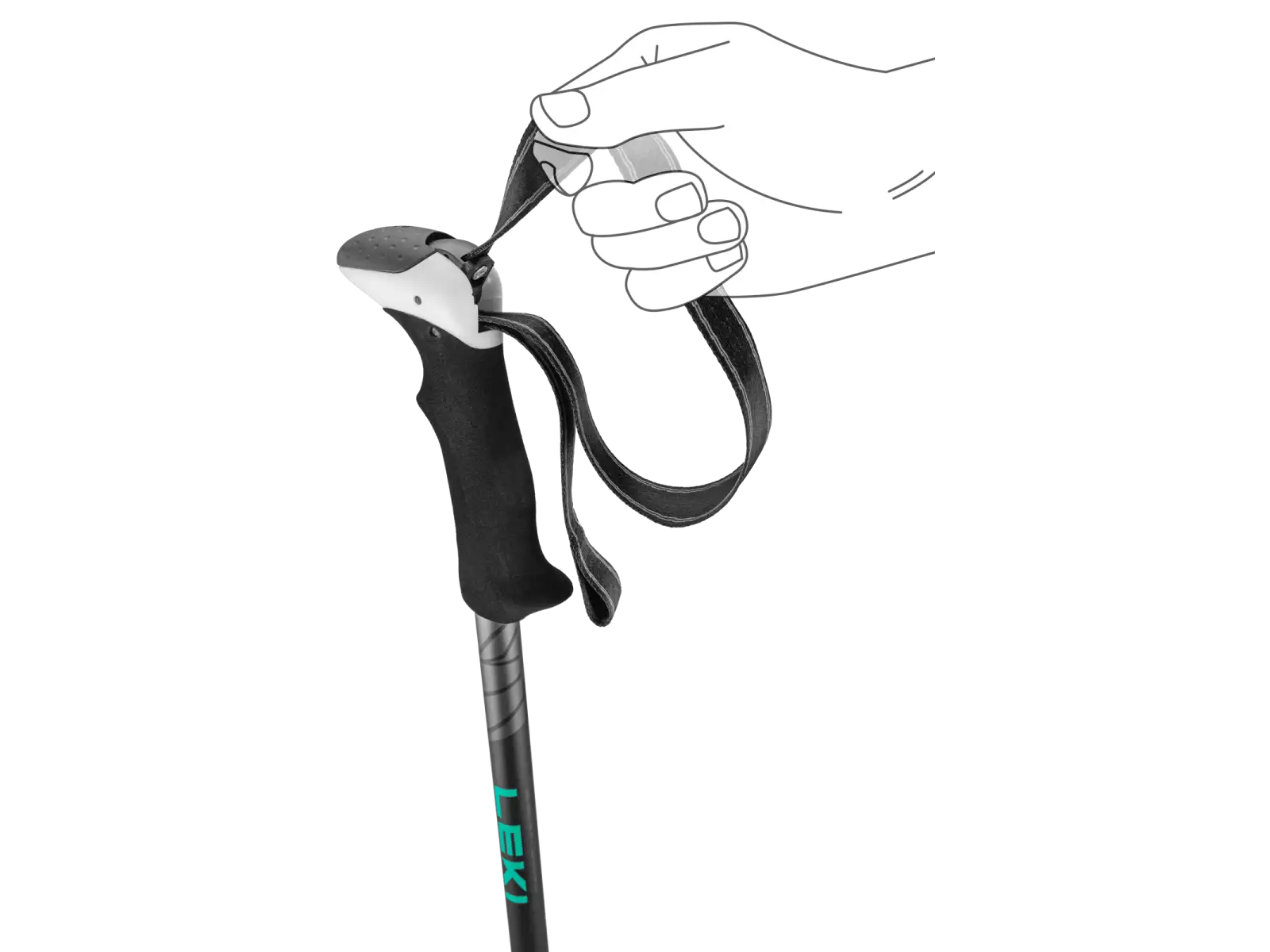 Leki Khumbu Pro trekové hole Black/Anthracite Genoa vel. 110 - 145cm