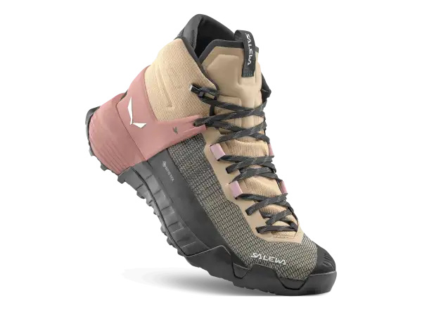 Salewa Wildfire NXT Mid GTX dámské turistické boty Quicksand/Etruscan Red