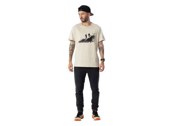 Dynafit Graphic Cotton pánské triko krátký rukáv Overcast/Runners