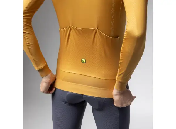 Alé PR-E Follow Me 2.0 pánský zateplený dres dlouhý rukáv Kashmir Yellow