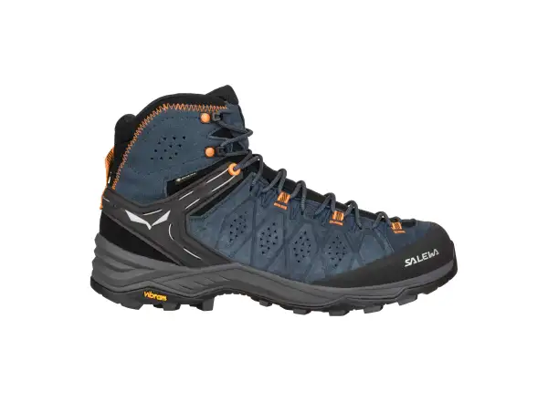 Salewa Alp Trainer 2 Mid Gore-Tex pánské boty Dark Denim/Fluo Orange