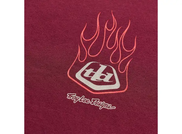 Troy Lee Designs Flame 2 pánské triko krátký rukáv Sangria