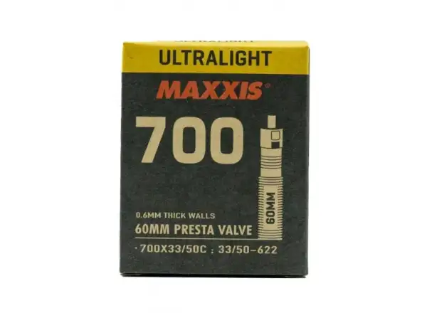 Maxxis Ultralight 700X33/50 gravel duše gal. ventil 60 mm