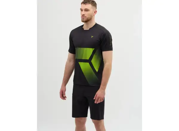 Silvini Gallo pánský volný dres krátký rukáv Black/Green