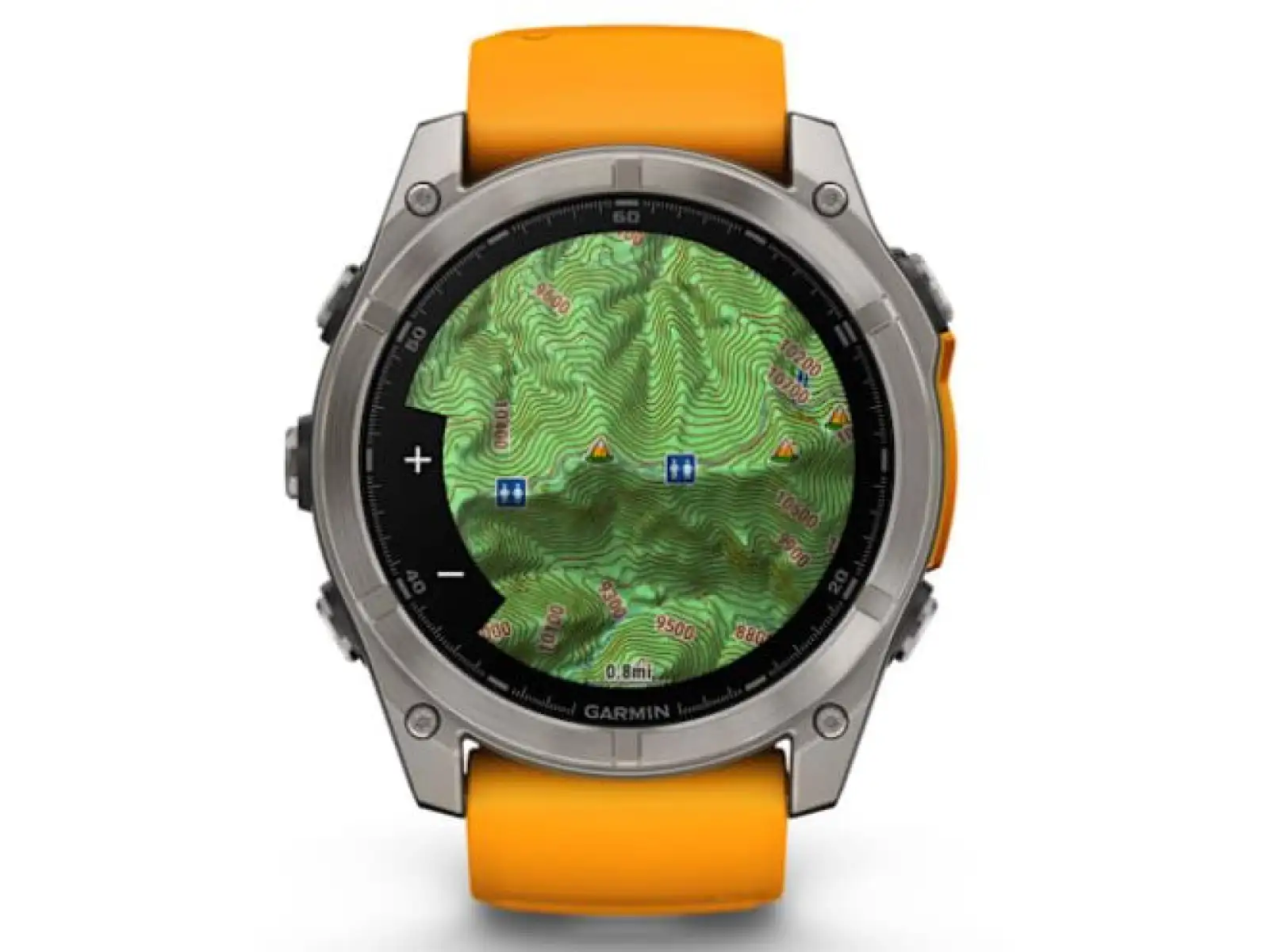 Garmin fenix 8 - 51 mm AMOLED Sapphire chytré hodinky Titanium Orange/Graphite