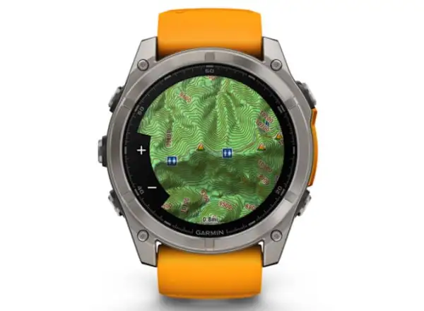 Garmin fenix 8 - 51 mm AMOLED Sapphire chytré hodinky Titanium Orange/Graphite