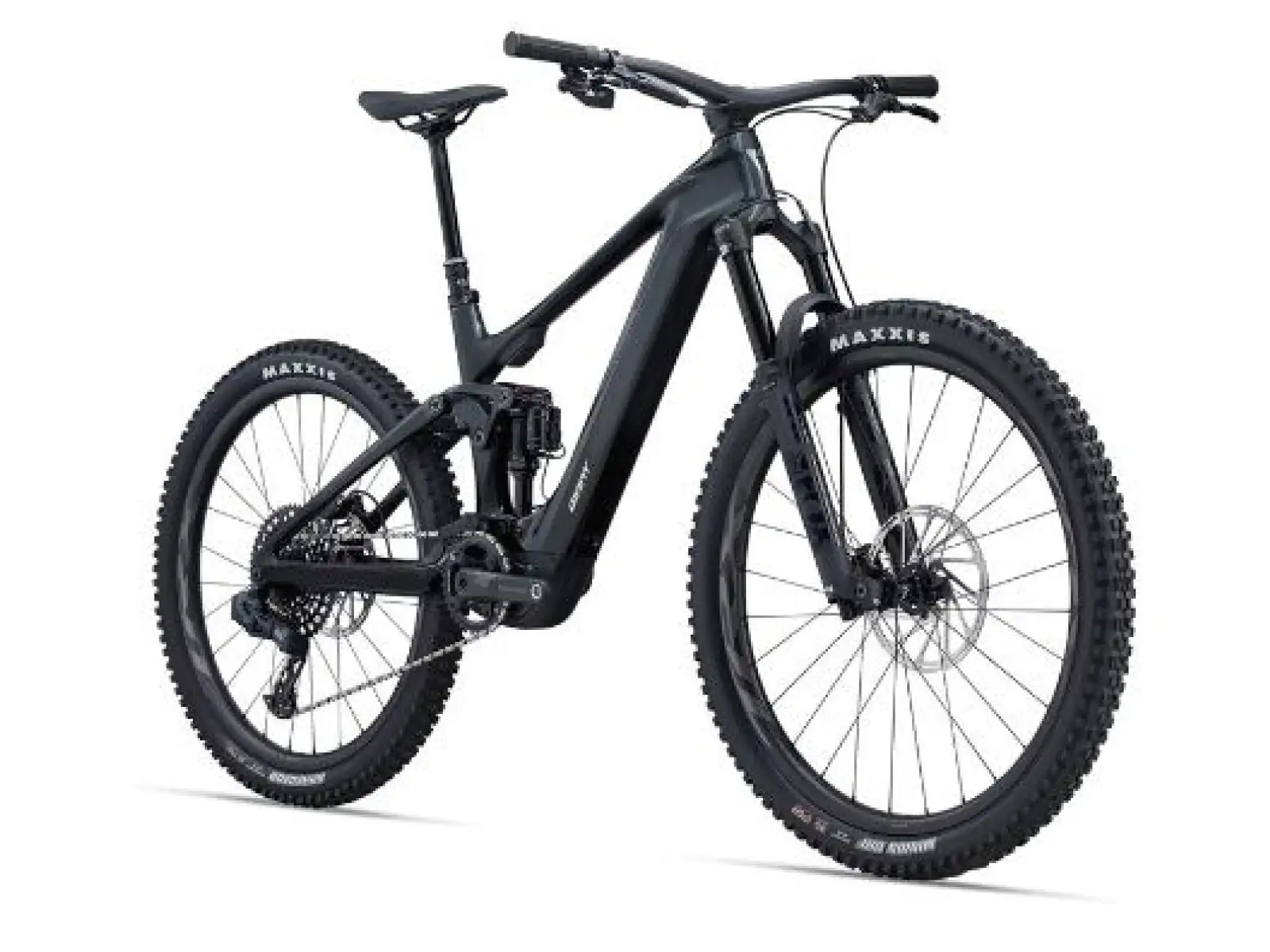 Giant Trance X Advanced E+ EL 1 horské celoodpružené elektrokolo Gunmetal Black/Black