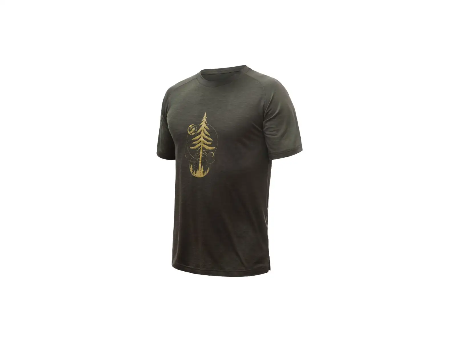 Sensor Merino Air Earth pánské triko krátký rukáv Olive Green