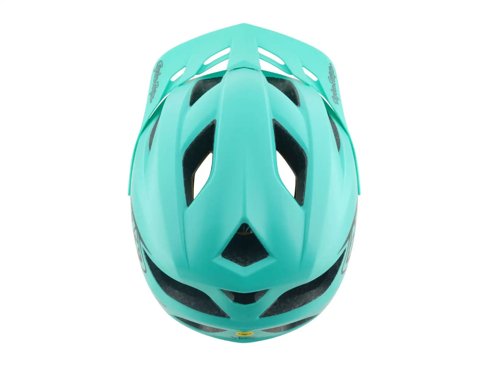 Troy Lee Designs Youth Flowline MIPS dětská přilba Point Charcoal/Real Teal
